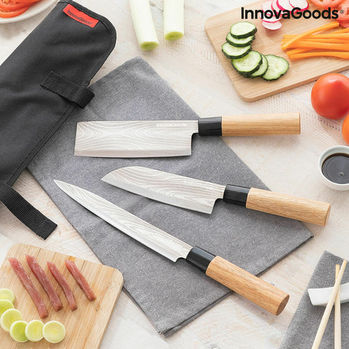 Set of Knives with Professional Carry Case Damas